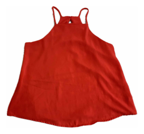 Blusa Roja Mujer Sin Mangas Talle S