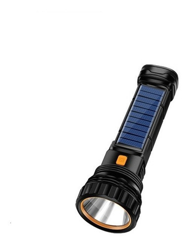 Lanterna De Led Tática Militar Com Recarga Solar E Usb 