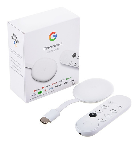 Chromecast 4 Smart Tv Netflix Googletv 4k Hdr Control Remoto