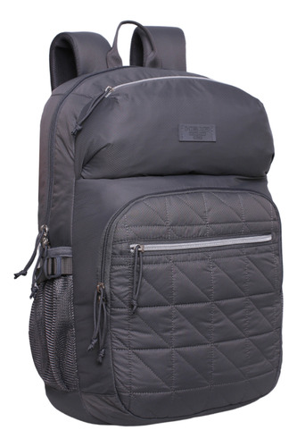 Mochila Microfibra New Tesla Gris Oscuro Head