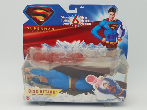 Figura Superman Returns Lanzador De Discos Empaque Dañado