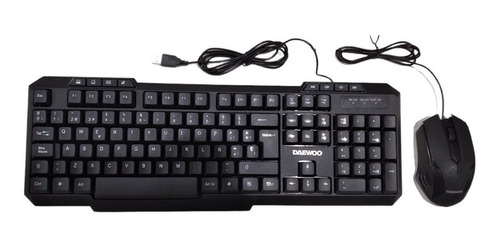 Combo Multimedia Kit Teclado Mouse Cable Usb 1000 Dpi  