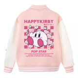 Chamarra De Béisbol Con Estampado Digital Kirby Cute