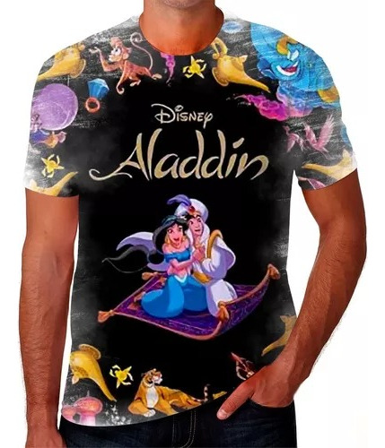 Camisa Camiseta Envio Hoje Aladdin Genio Tapete Desenho 08