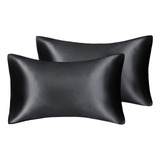 Juwenin, Funda De Almohada De Saten De Lujo Con Cremallera (