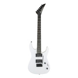 Guitarra Eléctrica Jackson Js Series Js11 Dinky De Álamo Snow White Brillante Con Diapasón De Amaranto