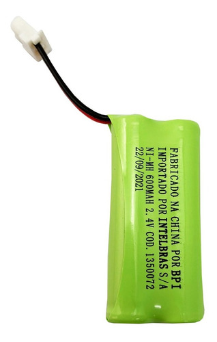 Bateria Original Intelbras P/tel. 2,4v 600mah Recarregável 