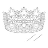 Tiara De Novia Vintage Con Diamantes De Imitación De Cristal