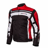 Campera Cordura Fuse Nto By Ls2 Protecciones Negra Roja Fas