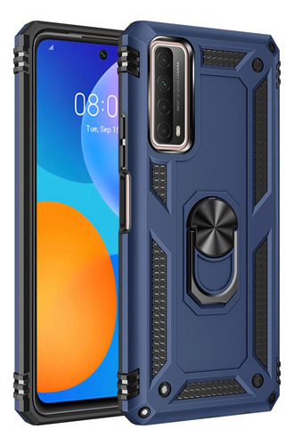 Funda Case Anticaída Para Huawei Modelos Con Anillo Uso Rudo