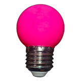 Lampadas Bolinhas Led 1w Colorida 110v/220v Abajur Festa Cor Da Luz Rosa Bivolt