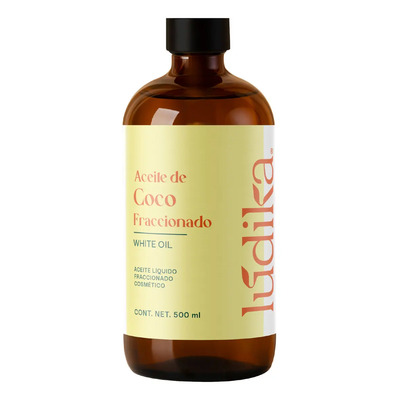 Aceite De Coco Fraccionado Líquido, traslucido, Uso Directo Cosmético y Corporal Base para Aceites Esenciales Hebbe Cosmetics & Ludika 500 ml | Meses sin interés