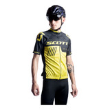 Jersey Ciclismo Ruta Mtb Scott Neon Manga Corta