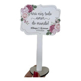 10 Centro De Mesa Casamento Noivado Mdf 18cm Impressão Uv