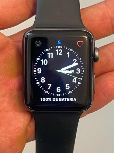 Apple Watch S3 Gps 42mm Cinza Espacial - Usado