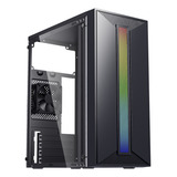 Gabinete Gamer Rgb Bg 042 Bluecase C/ 1 Fan Mini Tower Blaze Cor Preto