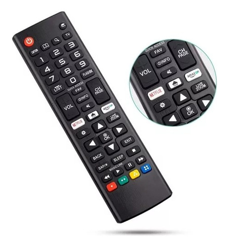 Control Tv Compatible Con Smart Tv LG 4k Net Amz Prime