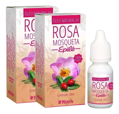 Oleo De Rosa Mosqueta Epilê 10ml - 2 Unidades