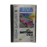 Cd Sega Saturn Daytona Usa Original Caixa Acrílica E Manual