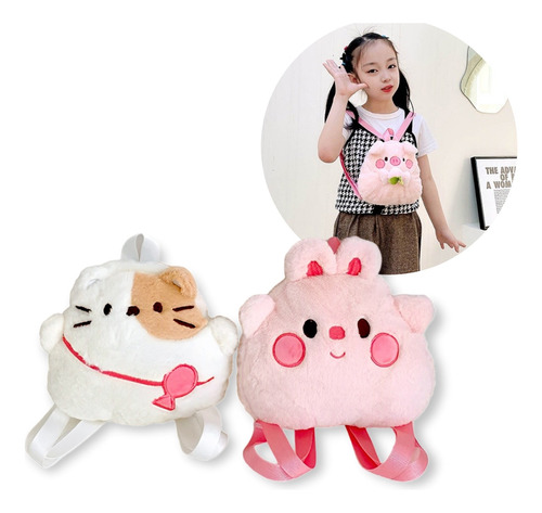 Mochila Macia Infantil Crianças Bebê Kawaii Bichinhos Fofos