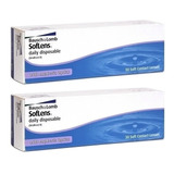 2 Caixas Lente De Contato Soflens Daily Uso Diário 30 Pares