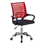 Silla Escritorio Oficina Luxor Giratoria Comfort 2108 Rojo