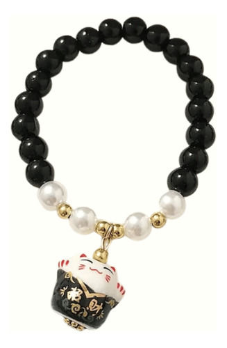 Pulsera Gato Suerte Feng Shui Maneki Neko