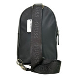 Bolso Guess Backpack, Negro, Tela, Logo, Bandolera