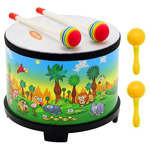 Instrumento De Percusión De Tambor Para Niños Crafteem Para