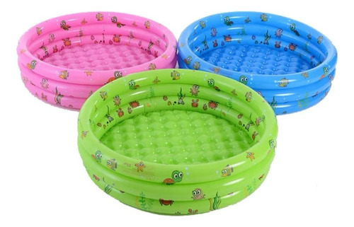 Piscina Inflable Plástico Niño 3 Anillos 110 X 35 Cms Verano