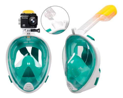 Máscara De Snorkel Visores Fácil Respiración Gafas 180° S/m 