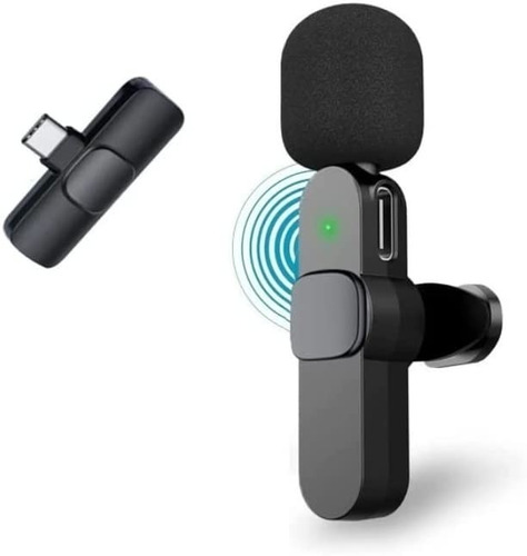 Microfone Lapela Sem Fio Plug And Play P/ Android E iPhone