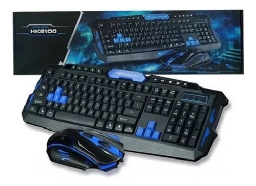 Combo Teclado Mouse Gamer Inalámbrico Hk8100