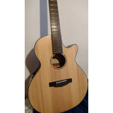 Guitarra Electrocriolla Cort Cec3 Ns Impecable 