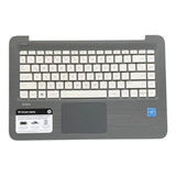 Teclado Hp Pavilion Tapa Mouse Gris 14-ax000 14-ax Original