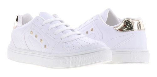 Tenis Casuales Para Dama Color Blanco Clásicos 