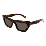 Lentes De Sol Dark Havana Saint Laurent Sl467002