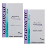 2 Giardicid 500mg C/ 10 Comprimidos - Envio Imediato 