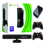 Xbox 360 Slim 5.0 Disco 250gb 50j. Kinect 2controles