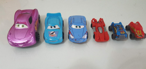  Disney Pixar Cars Peli Plástico Lote 6 Autitos Juego Niños 