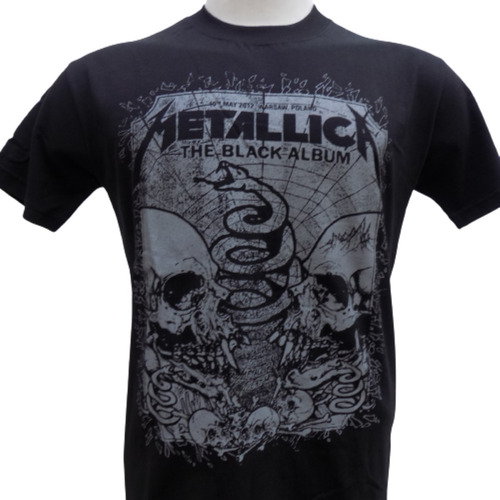 Remera Metallica The Black Album Tour Rockería Que Sea Rock 