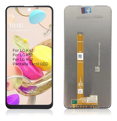 Tela De Toque Lcd Para LG K42 Lmk420 K52 Lmk520 K62 Lmk525