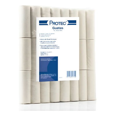 Venda De Guata Para Yeso 10 Cm 24 Piezas Blanco