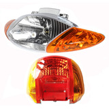 Kit Faros Opticas Delantero Trasero Motomel Blitz Tunning