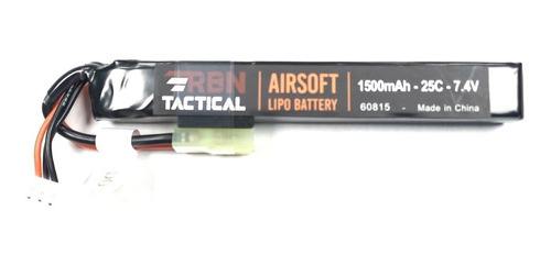 Bateria Airsoft Rbn Li-po 7.4v 1000mah 25c Mini Tamiya