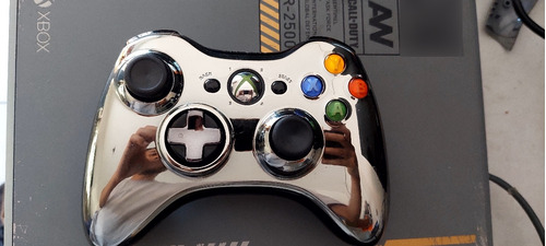 Control Xbox 360 Original Chrome Series Plata 