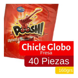 Caja Chicle Relleno Poosh Fresa 18c/40p