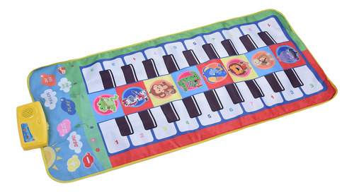 Alfombrilla De Piano Para Niños Con Doble Teclado, 20 Teclas