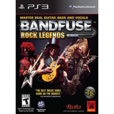 Jogo Musica Bandfuse Rock Legends Ps3 Playstation Sem O Cabo