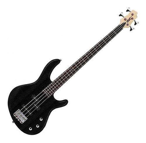 Bajo Cort Action Pj Opb Electrico Negro Mate